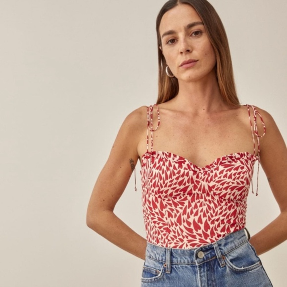 Reformation Novena Top Red